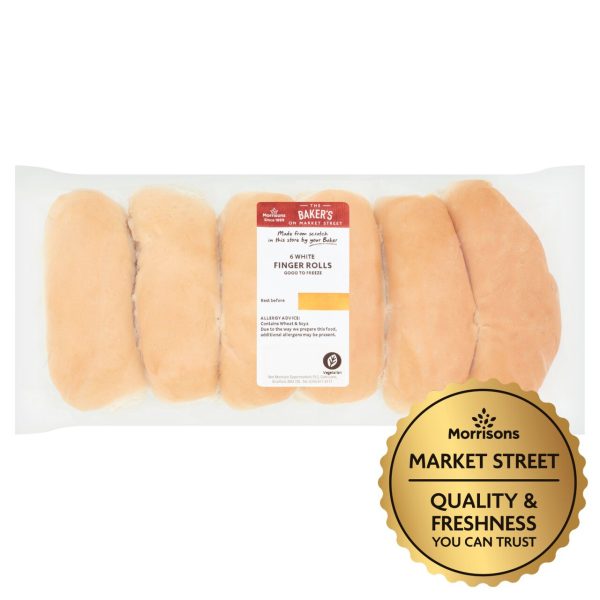 Market Street White Finger Rolls