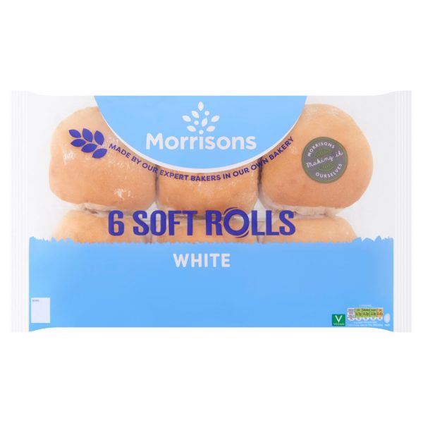 Morrisons Soft White Rolls