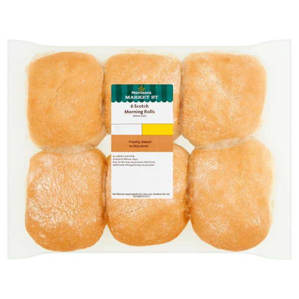 Market Street Scotch Morning Rolls Pack Of 6