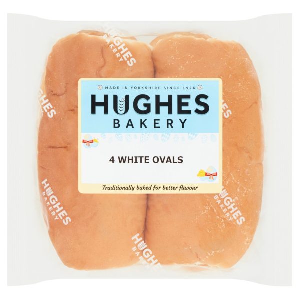 Hughes Family Bakers White Ovals