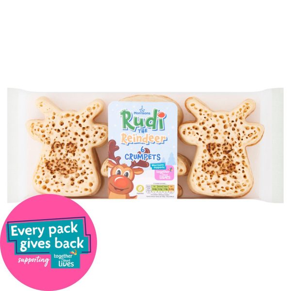 Morrisons Rudi The Reindeer Crumpets