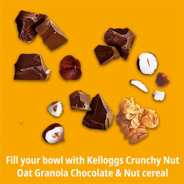 Kellogg's Crunchy Nut Glorious Oat Granola Cracking Hazelnuts & Chocolate