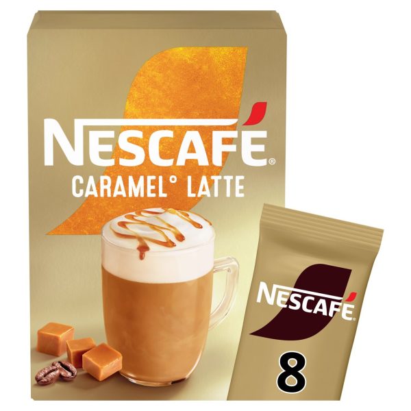 Nescafe Gold Caramel Latte Instant Coffee 8 x Sachets