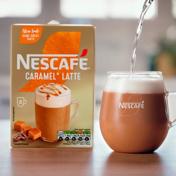 Nescafe Gold Caramel Latte Instant Coffee 8 x Sachets