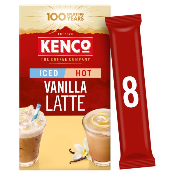 Kenco Iced Hot Vanilla Latte Instant Coffee Sachets