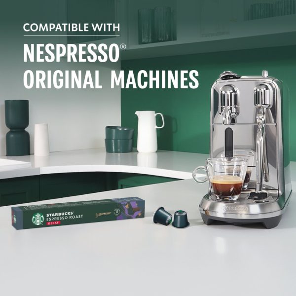 Starbucks by Nespresso Decaf Dark Espresso Roast Coffee Pods