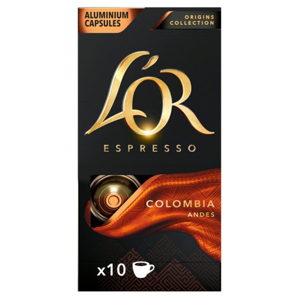 L'OR Origins Colombia Coffee Pods 10 Per Pack