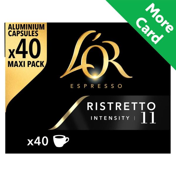 L'OR Espresso Ristretto 40 Coffee Pods Intensity