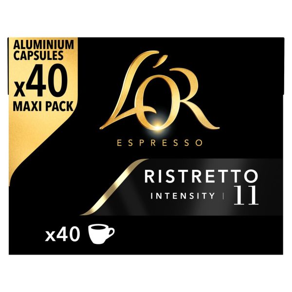 L'OR Espresso Ristretto 40 Coffee Pods Intensity