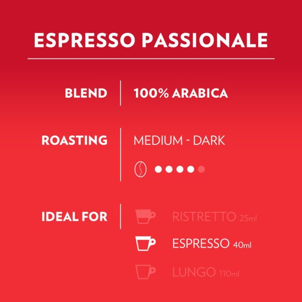 Lavazza A Modo Mio Passionale Coffee 16 Capsules