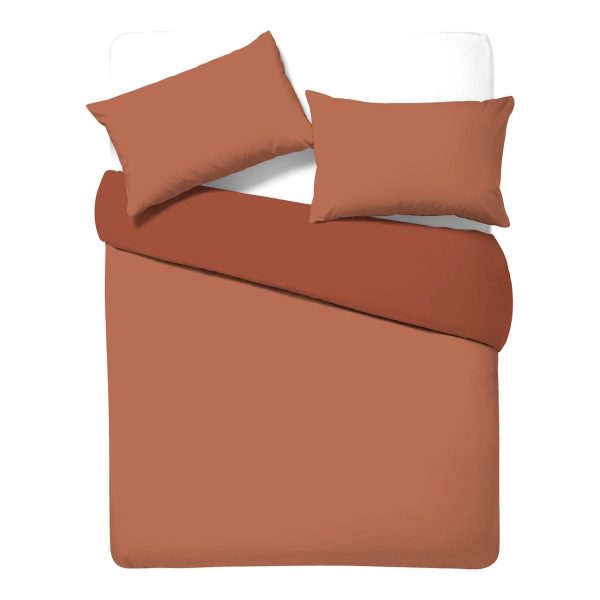 Nutmeg Terracotta 100% Cotton Pack of 2 Pillow Cases