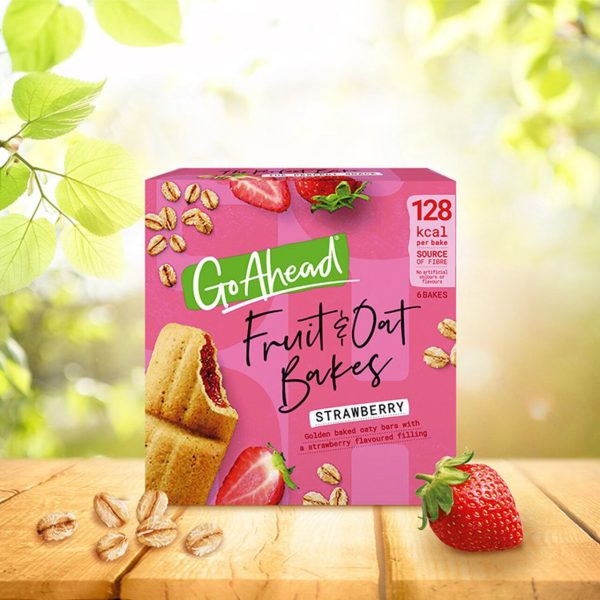 Go Ahead Strawberry Fruit and Oat Bakes Snack Bars Multipack