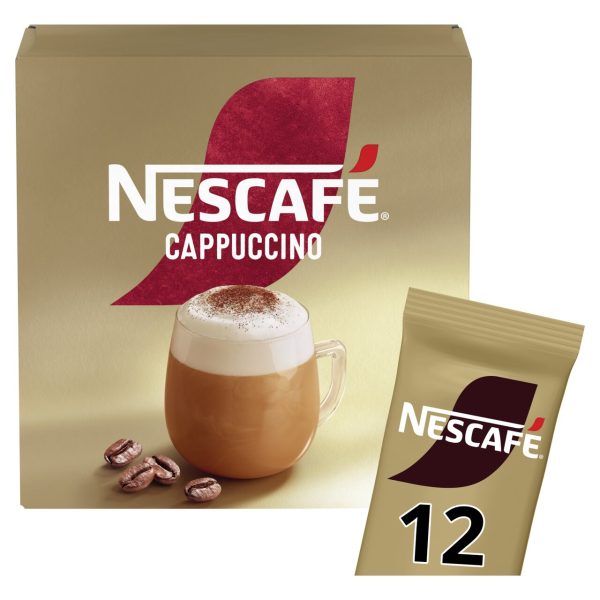 Nescafe Gold Cappuccino Instant Coffee 12 Sachets