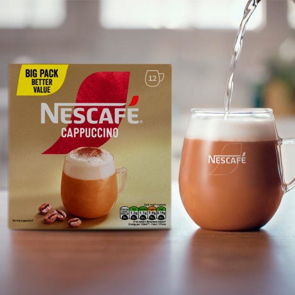 Nescafe Gold Cappuccino Instant Coffee 12 Sachets