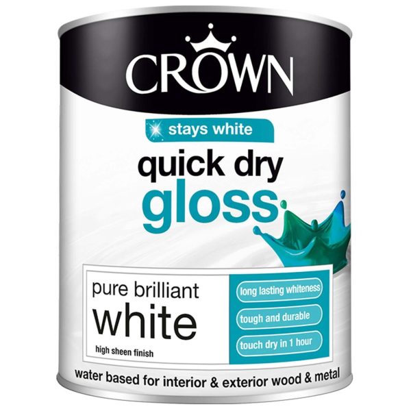 Crown Quick Dry Gloss Pure Brilliant White