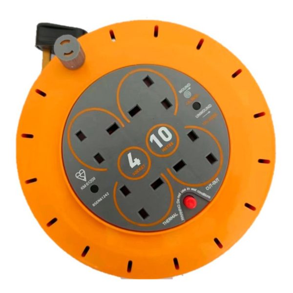 4 Way 13A Cassette Cable Reel