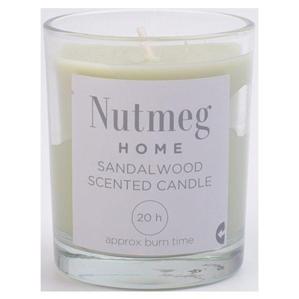 Nutmeg Home Waxfill Glass Sandalwood