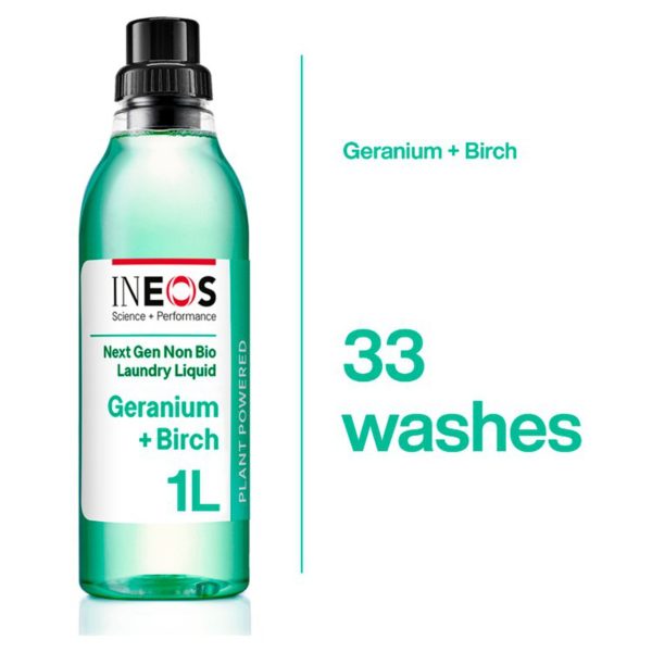 INEOS Non Bio Laundry 33 Washes Liquid Detergent Geranium + Birch