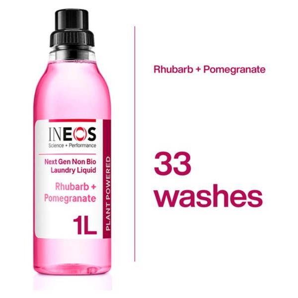 INEOS Non Bio Laundry 33 Washes Liquid Detergent Rhubarb + Pomegranate