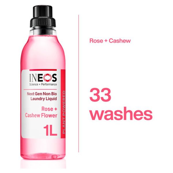 INEOS Non Bio Laundry 33 Washes Liquid Detergent Rose + Cashew Flower