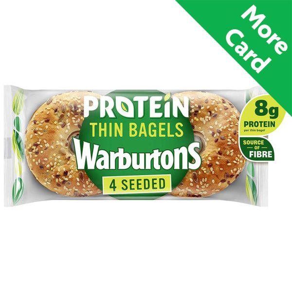 Warburtons Seeded Protein Thin Bagels