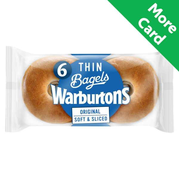 Warburtons Thin Plain Bagels