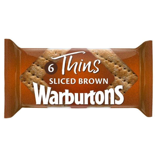 Warburtons Soft Brown Sliced Sandwich Thins