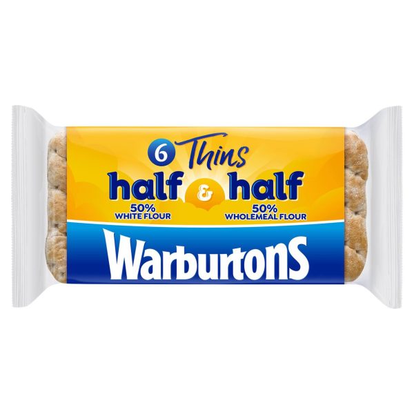 Warburtons Half White Half Wholemeal Thins