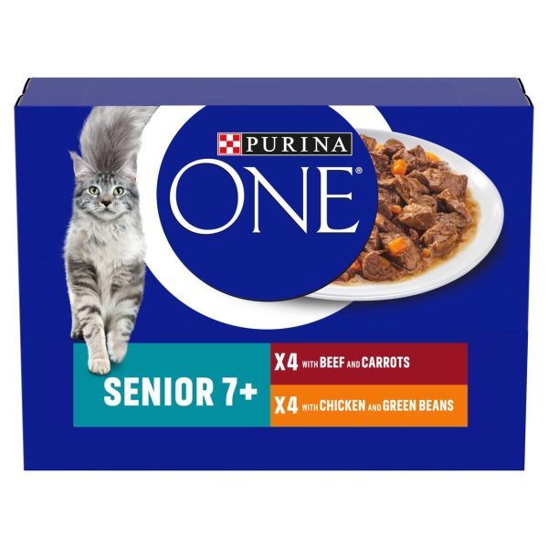 Purina One Senior 7+ Mini Fillets Chicken And Beef Wet Cat Food