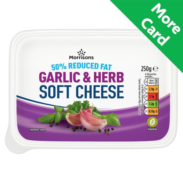 50% Reduced Fat Garlic & Herb Soft Cheese