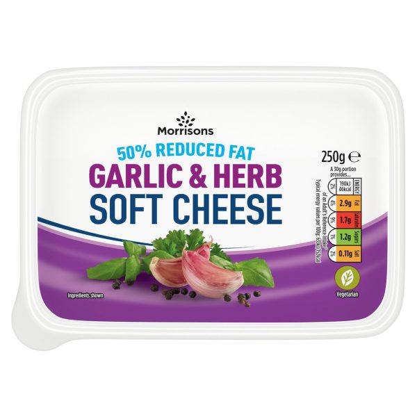 50% Reduced Fat Garlic & Herb Soft Cheese