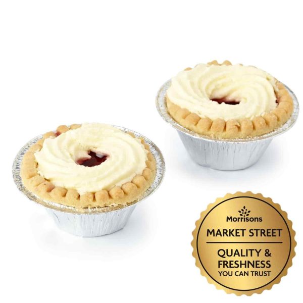 Market Street Cream, Strawberry & Custard Tarts