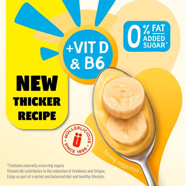 Muller Light Banana and Custard Fat Free Yogurt