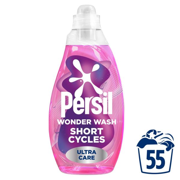 Persil Wonder Wash Bio Care Liquid Detergent Ultra Care Speed Clean 55 Wash