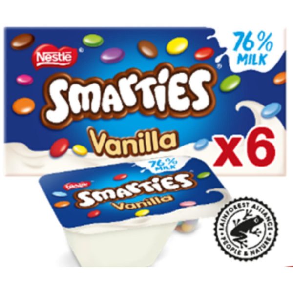 Smarties Mix-In Vanilla Yogurts