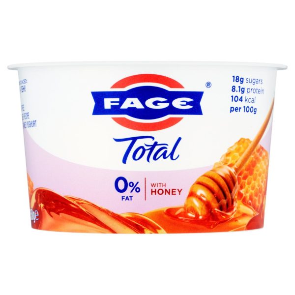 Fage Total 0% Fat Split Pot Honey Strained Yoghurt