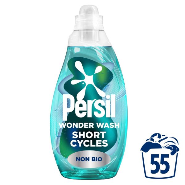 Persil Wonder Wash Non Bio Liquid Detergent Speed Clean 55 Wash