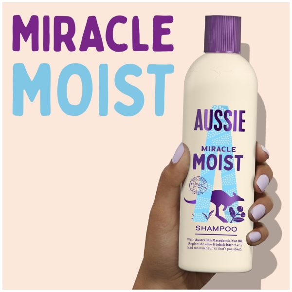 Aussie Miracle Moist Shampoo For Dry, Really Thirsty Hair