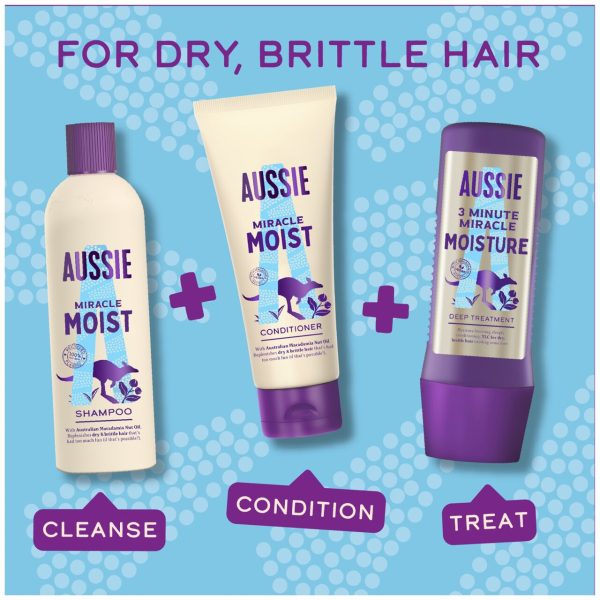 Aussie Miracle Moist Shampoo For Dry, Really Thirsty Hair