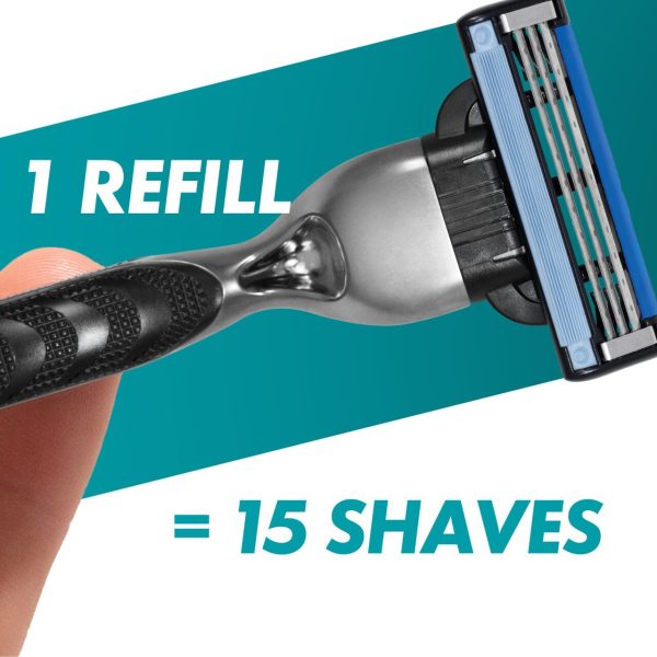 Gillette Mach 3 Razor For Men and 1 Refill Razor Blades