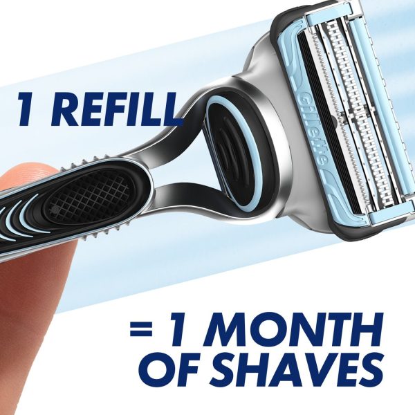 Gillette SkinGuard Sensitive Razors For Men 4 Refill Razor Blades