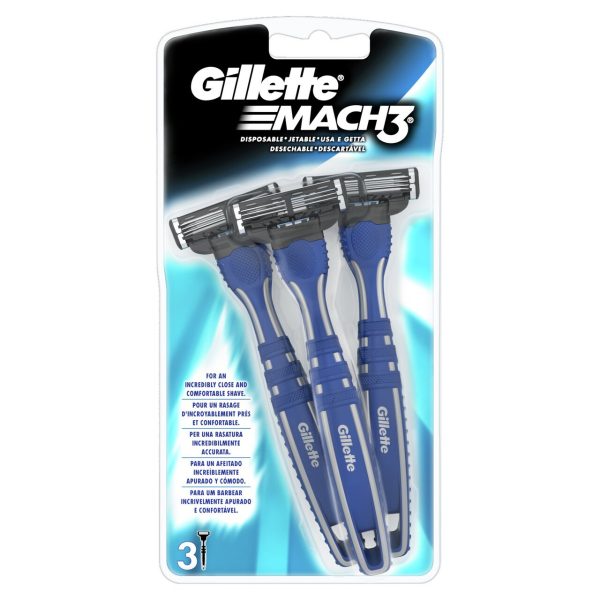 Gillette Mach3 Disposable Razors Pack of 3