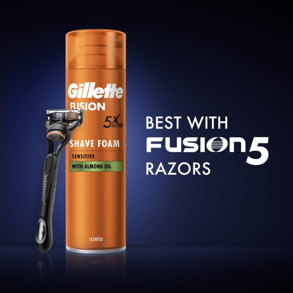 Gillette Fusion5 Ultra Shaving Foam for Sensitive Skin