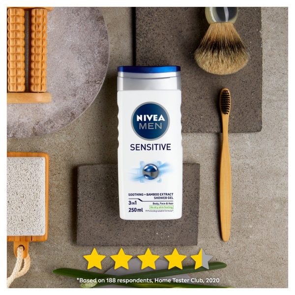 NIVEA Men Shower Gel, Sensitive