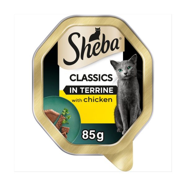 Sheba Classics Cat Tray With Chicken In Terrine