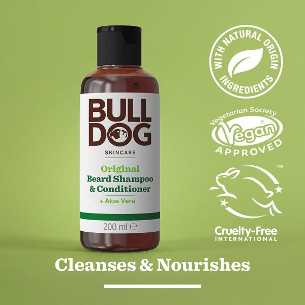 Bull Dog Skincare For Men Original Beard Shampoo & Conditioner