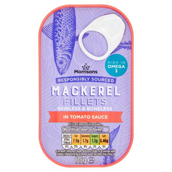 Mackerel Fillets In Tomato Sauce (125g)