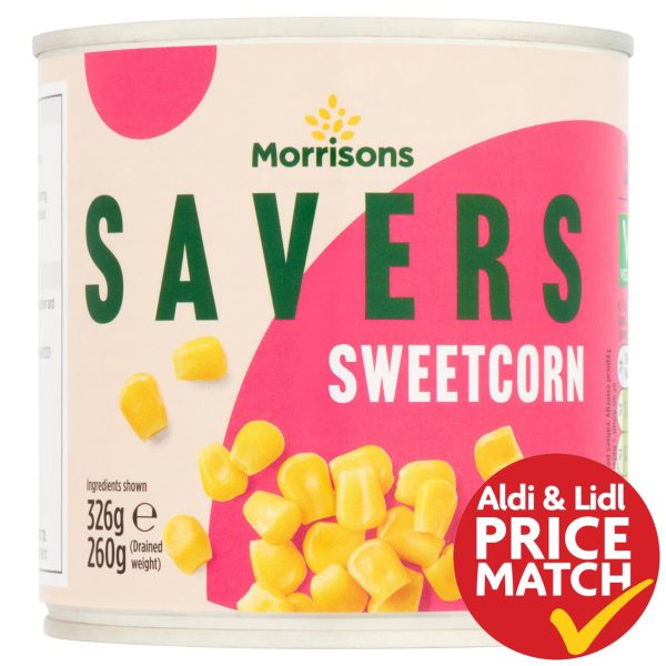 Savers Sweetcorn in Water