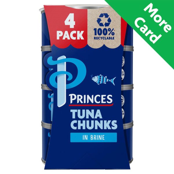 Princes Tuna Chunks In Brine (4x145g)