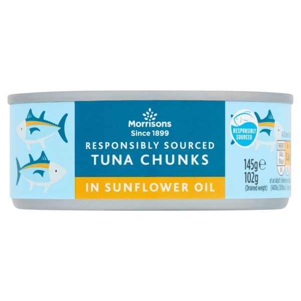 Fad Free Tuna Chunks In Sunflower Oil (145g)